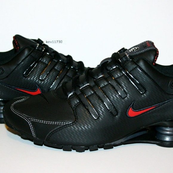 nike shox nz black red